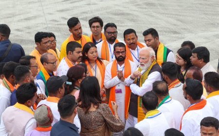 'Mood favouring the BJP': PM Modi after interacting with party workers in West Bengal, takes jab at TMC