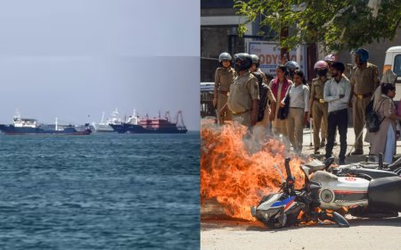 Evening news wrap: US warships move to blockade Hormuz; Noida sees violent protests over wage demands &amp; more