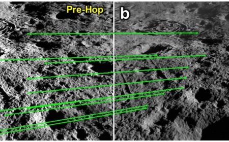 Vikram's 'hop' unravels surficial 'layers' near lunar south pole region