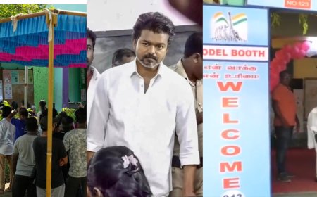 Tamil Nadu elections: Star-studded voting day, Vijay appeals to EC, robot greets voters – Top developments