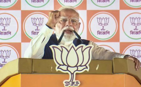 ‘Crushed temple of democracy’: PM Modi slams Bengal govt, warns TMC ‘goons’ they have ‘no place to hide after May 4’