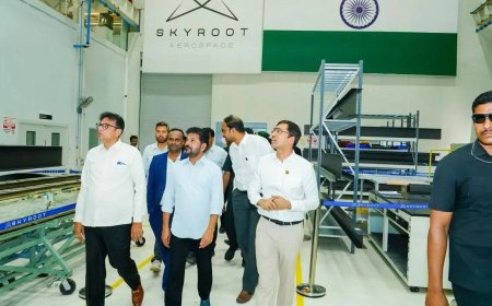 CM Revanth flags off India's first pvt orbital rocket Vikram-1 at Skyroot Aerospace