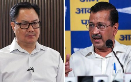 'All good people left Kejriwal': Rijiju hits back at 'coercion' charge as Raghav Chadha, 6 RS MPs join BJP