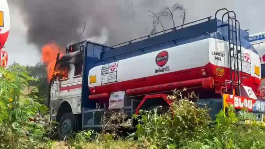 Several oil tankers catch fire in Jammu, 2 gutted