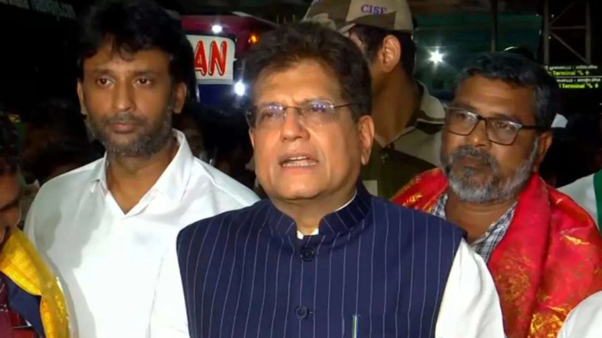 Union minister Piyush Goyal welcomes second batch of evacuated Indian fishermen at Chennai Airport