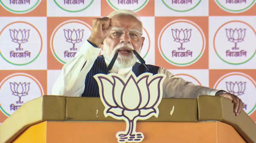 ‘Crushed temple of democracy’: PM Modi slams Bengal govt, warns TMC ‘goons’ they have ‘no place to hide after May 4’