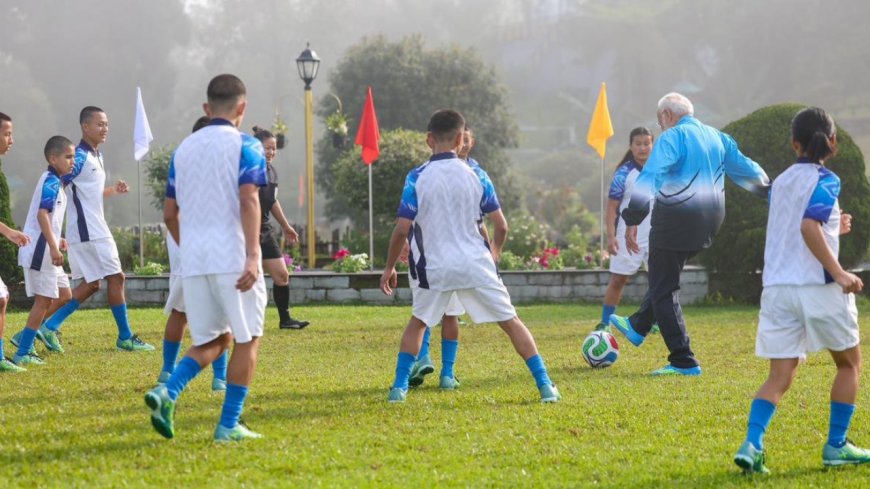 Watch: PM Modi plays football in Gangtok; showcases dribbling skills, scores goal, high-fives youngsters