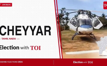 Cheyyar election results 2026: AIADMK's Mukkur N Subramanian wins against TVK's Dusi K Mohan