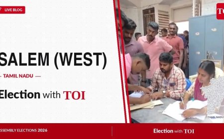 Salem (West) election results 2026: Lakshmanan S of TVK secures over 1 lakh votes to beat PMK candidate Karthe M