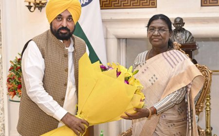 Bhagwat Mann meets President Murmu, seeks action on 6 ex-AAP MPs