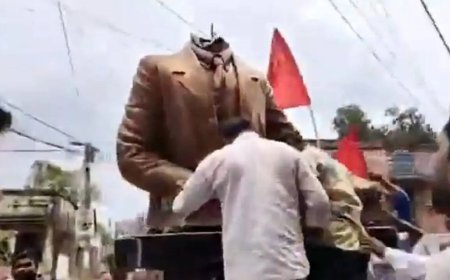Video: CPM claims BJP 'goons attacked, broke Lenin statue' in Bengal's Murshidabad