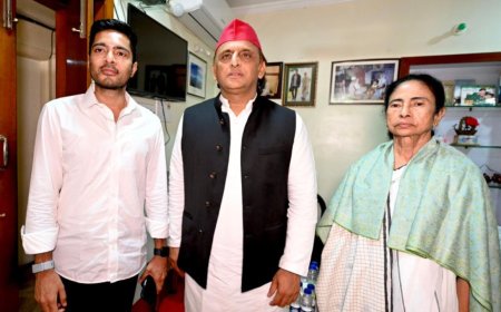 'Didi, you have not lost': Akhilesh Yadav meets Mamata, gives emotional support after TMC's Bengal rout