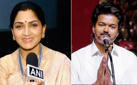 'He should lead': BJP state vice president Khushbu Sundar backs TVK chief Vijay for CM