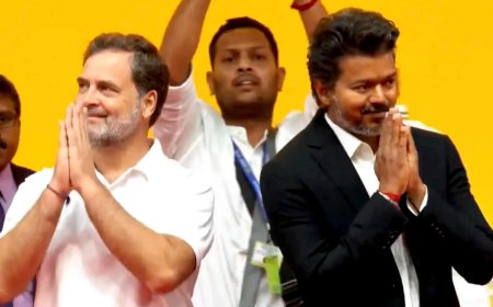 'New generation. New voice. New imagination': Rahul Gandhi says 'Tamil Nadu has chosen' as Thiru Vijay takes oath