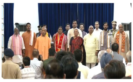 UP Cabinet expansion: Bhupendra Chaudhary, Manoj Pandey sworn in as ministers in Yogi govt