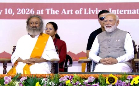 PM Modi attends Art of Living event in Bengaluru; inaugurates Dhyan Mandir, launches nationwide service initiatives