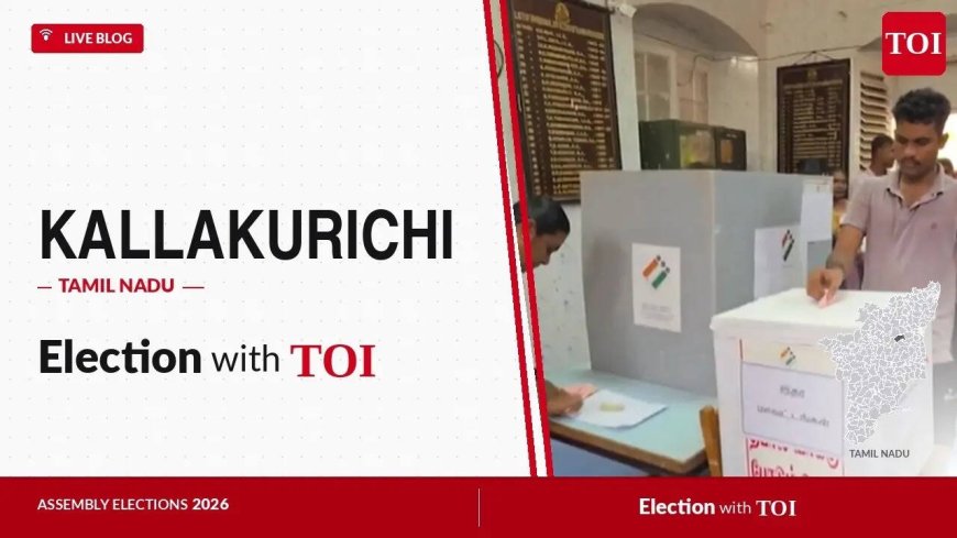 Kallakurichi election results 2026: TVK's Arul Vignesh wins against AIADMK's Rajeevgandhi S