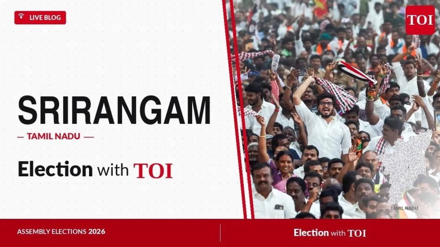 Srirangam election results 2026: TVK'S Ramesh wins