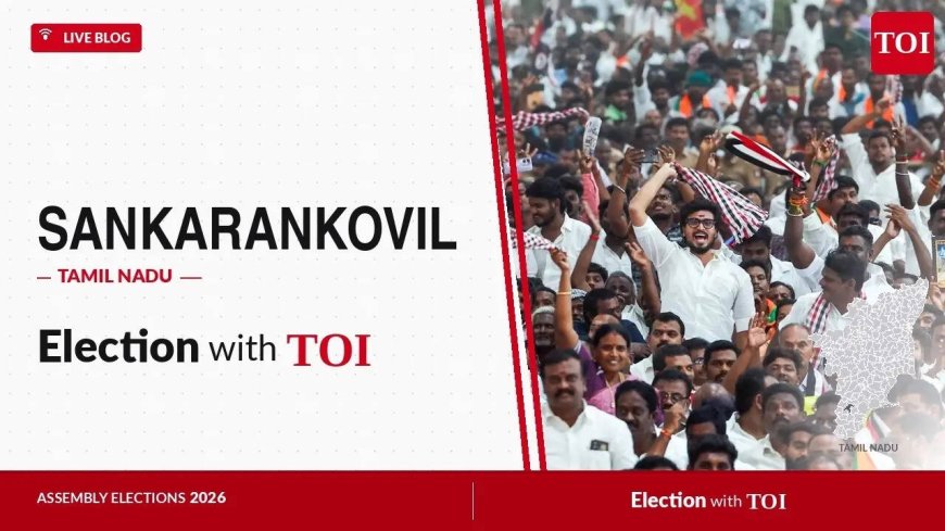 Sankarankovil election results 2026: AIADMK’s Dr. Dhilipan Jaishankar wins by 6,489 votes