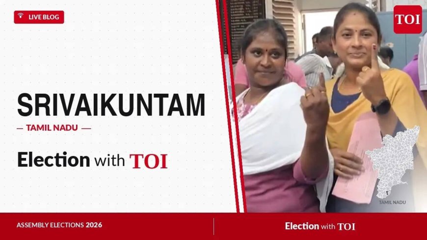Srivaikuntam election results 2026: TVK's G Saravanan wins by 1,186 votes