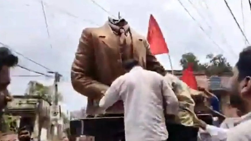 Video: CPM claims BJP 'goons attacked, broke Lenin statue' in Bengal's Murshidabad